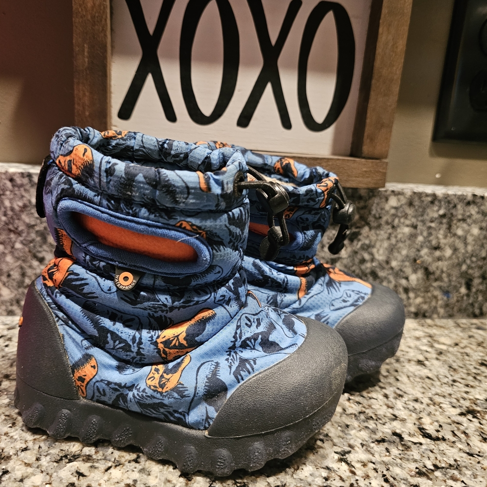 Bogs Kids Dino Adventure Boots - Blue and Orange